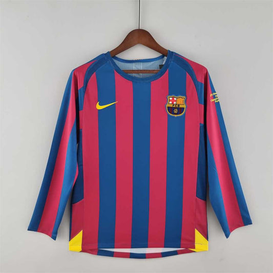 FC Barcelona 05-06 Home Long Sleeve Shirt