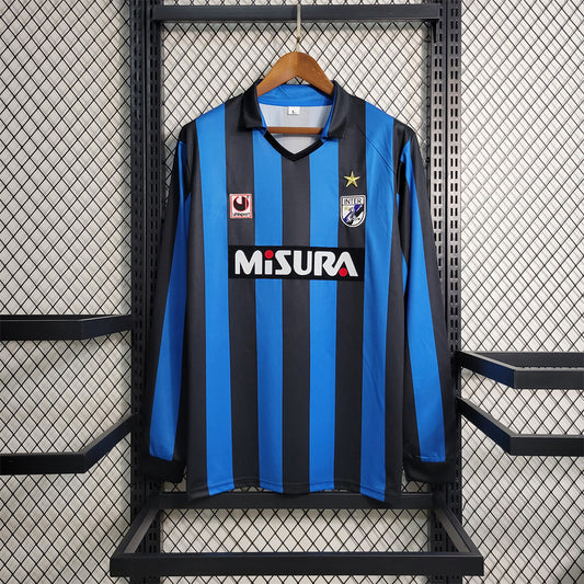 Inter Milan 88-89 Home Long Sleeve Shirt