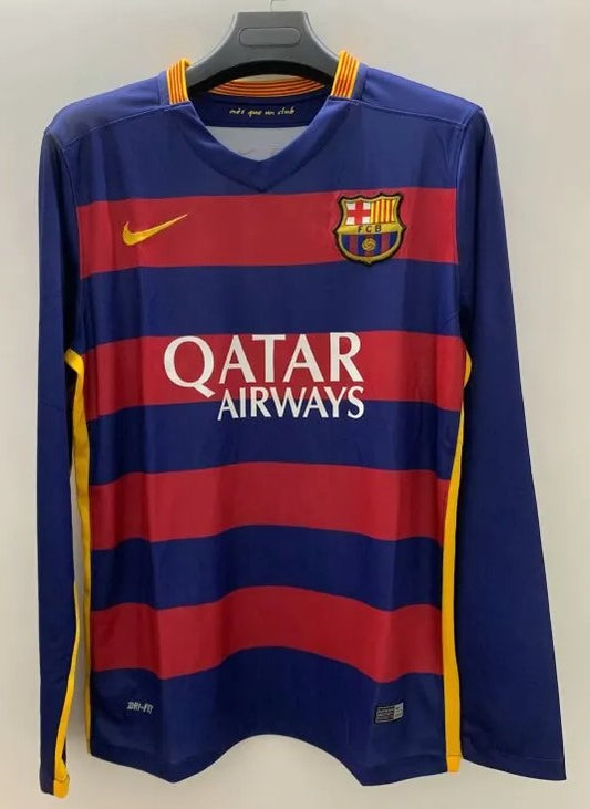 FC Barcelona 15-16 Home Long Sleeve Shirt