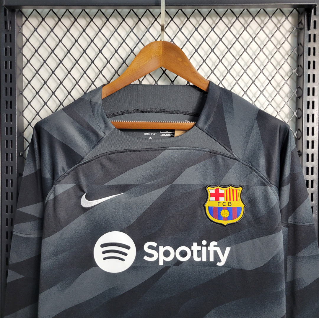 FC Barcelona 23-24 Goalkeeper Long Sleeve Shirt Black
