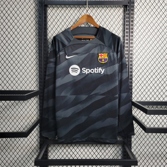 FC Barcelona 23-24 Goalkeeper Long Sleeve Shirt Black