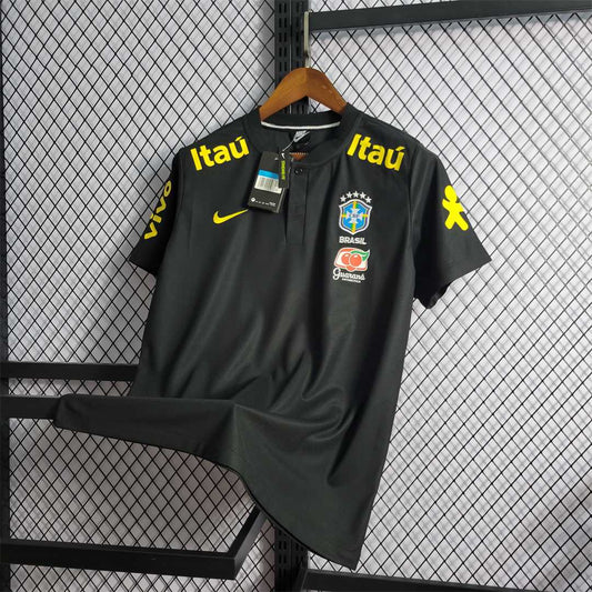Brazil 2022 Pre Match Shirt Black