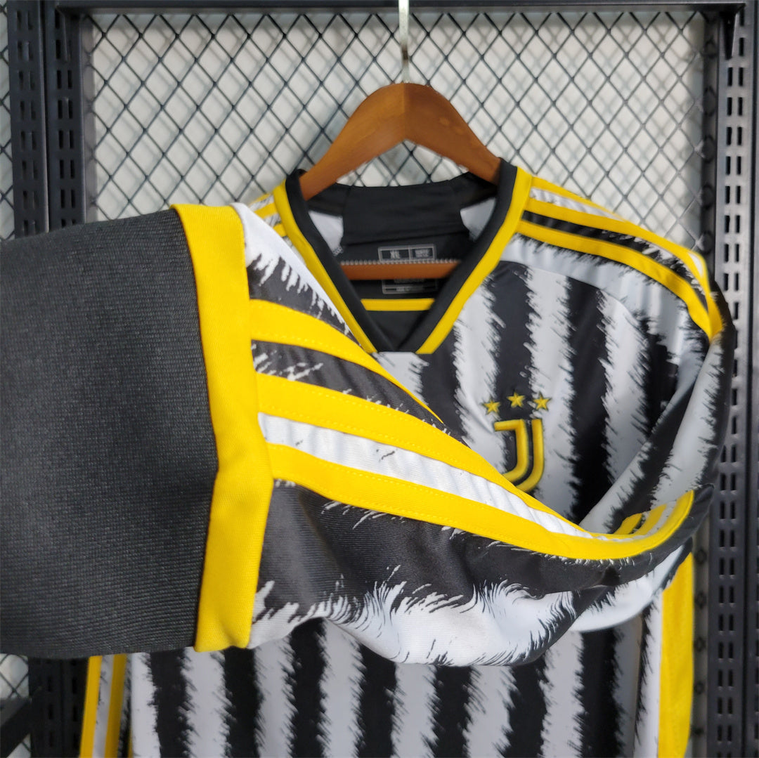 Juventus 23-24 Home Long Sleeve Shirt
