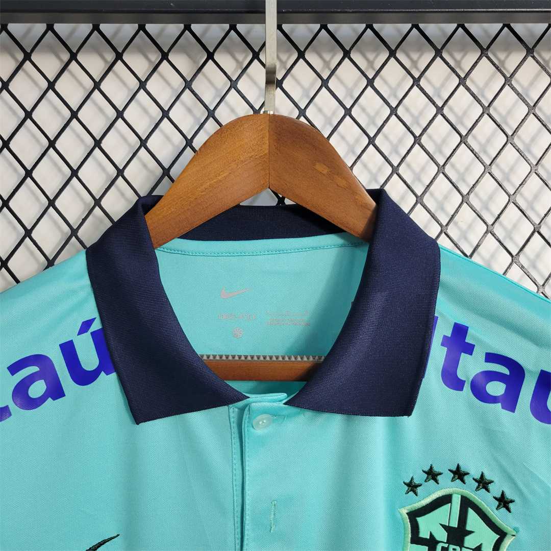 Brazil 2022 Polo Shirt Light Blue
