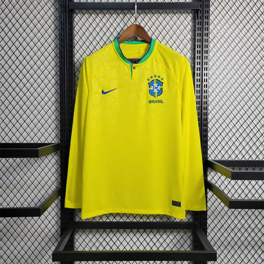 Brazil 2022 Home Long Sleeve Shirt