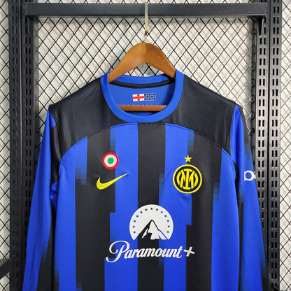 Inter Milan 23-24 Home Long Sleeve Shirt