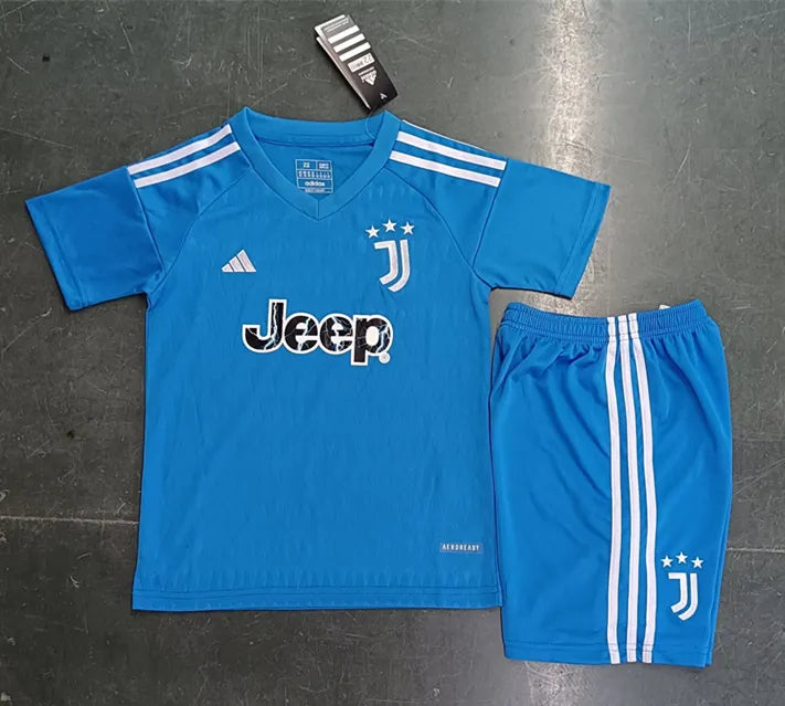 Kids Juventus 23-24 Goalkeeper Blue Set