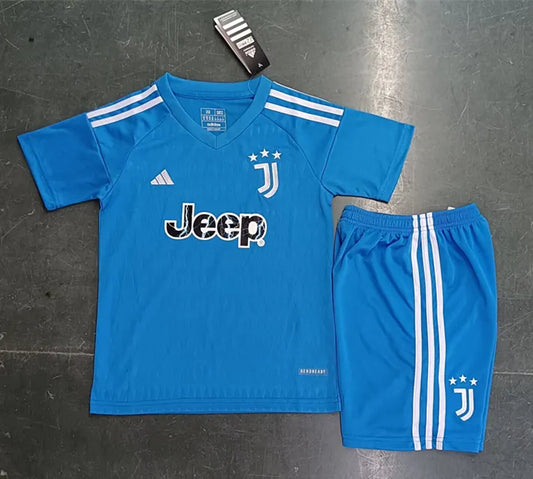 Kids Juventus 23-24 Goalkeeper Blue Set