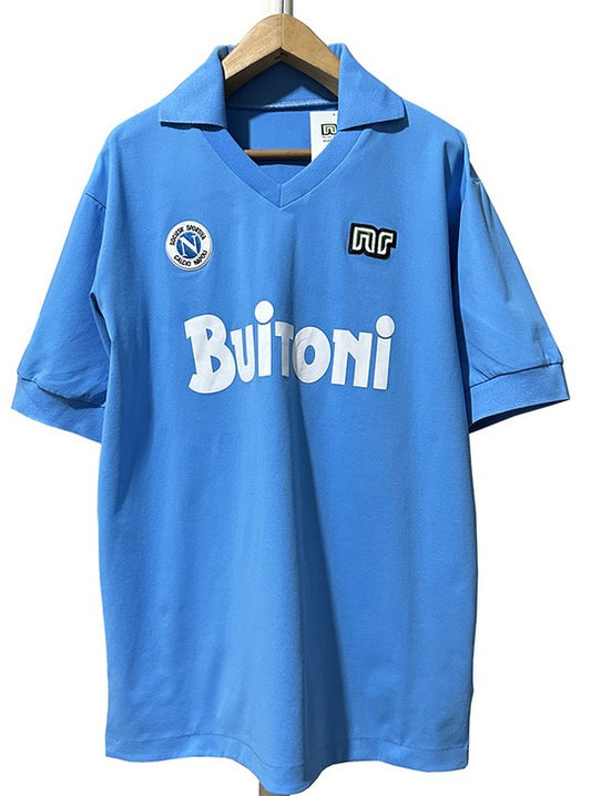 SSC Napoli 85-87 Home Long Sleeve Shirt
