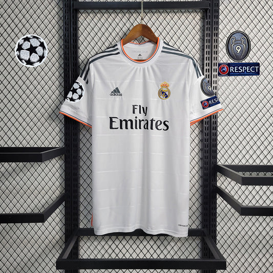 Real Madrid 13-14 Home ECL Patches Shirt