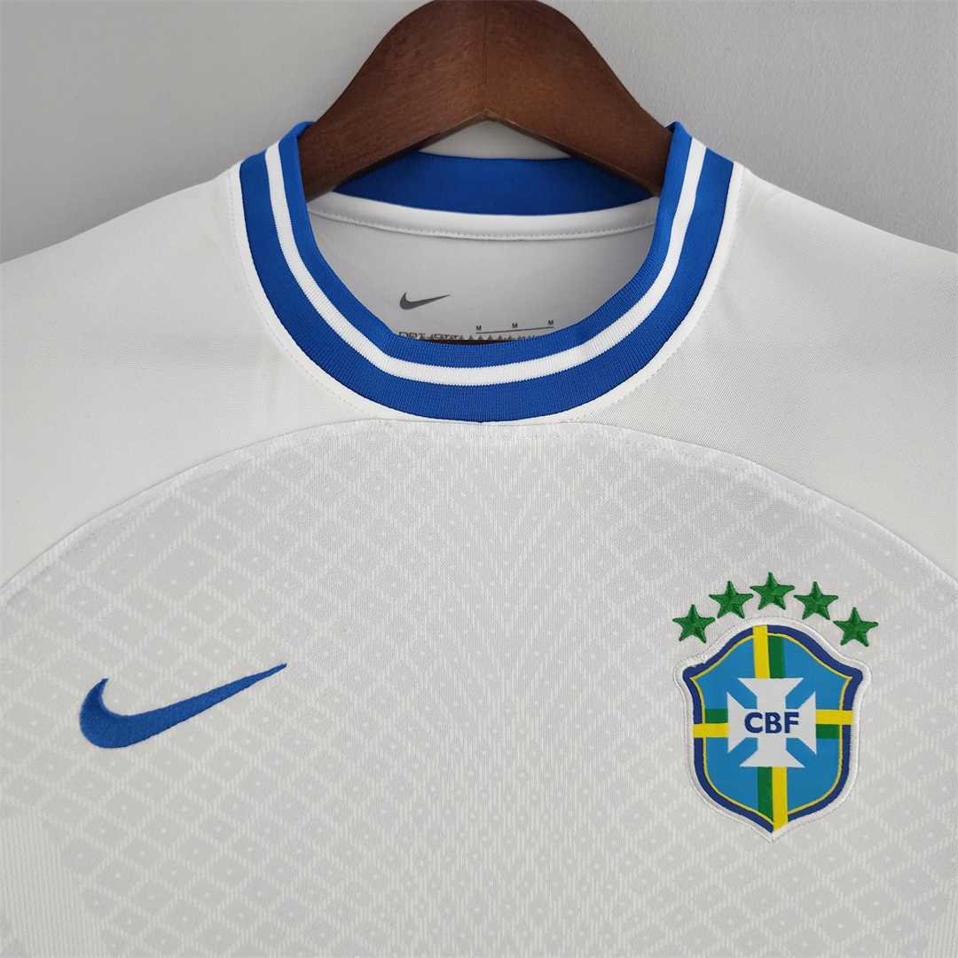 Brazil 2022 White Football Shirt
