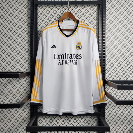Real Madrid 23-24 Home Long Sleeve Shirt