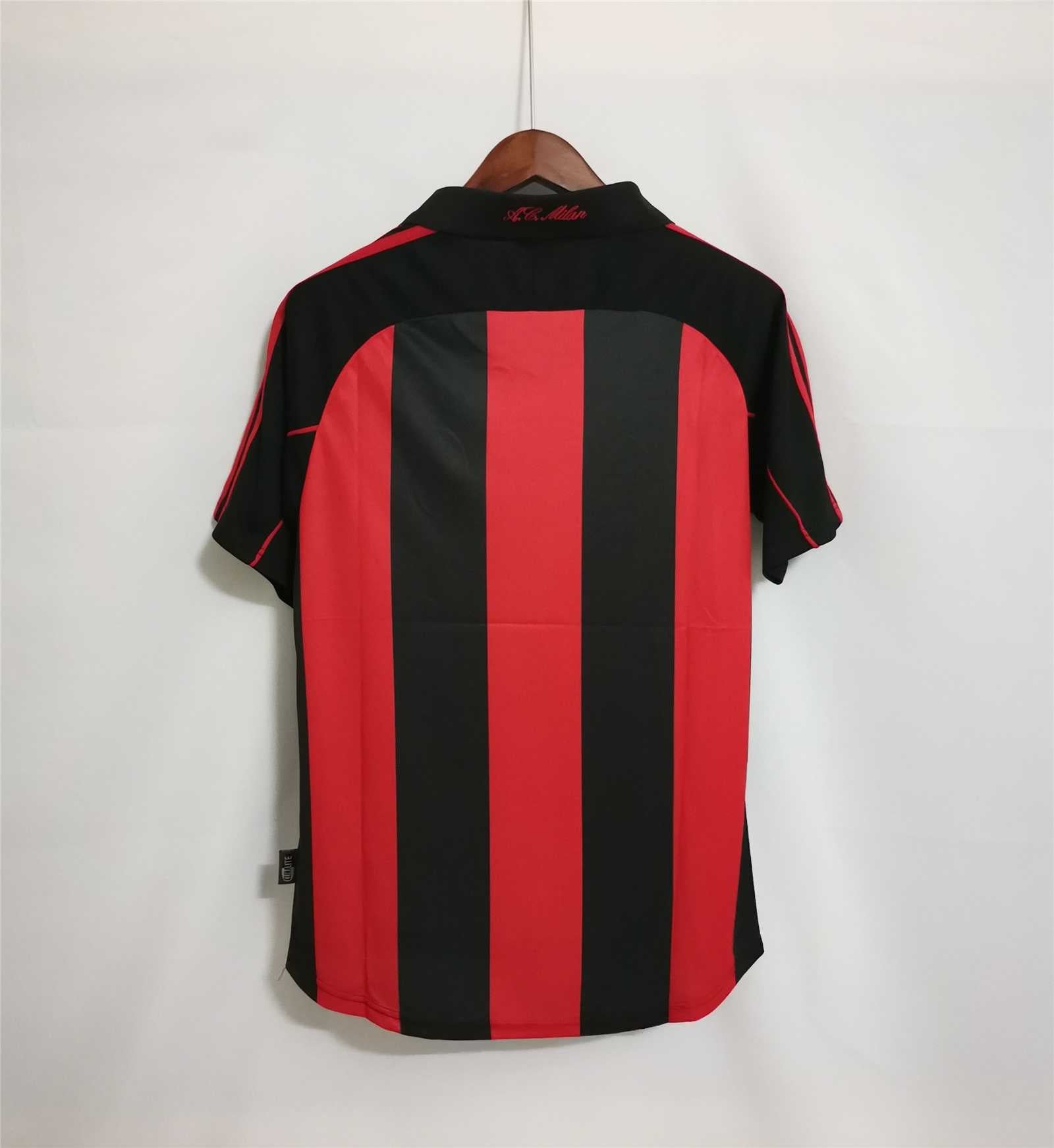 AC Milan 00-02 Home Football Shirt Rear View