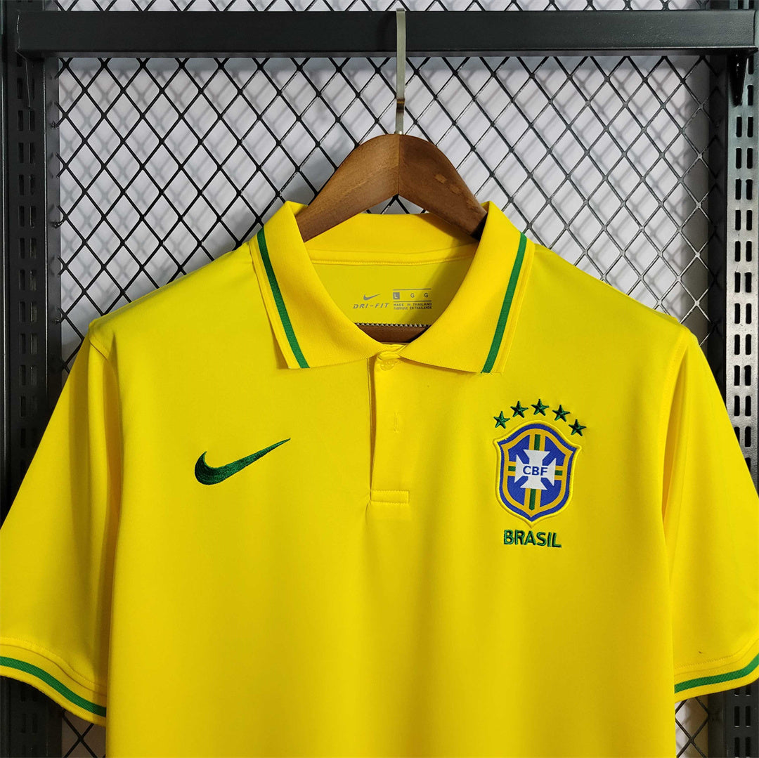 Brazil Polo Shirt Yellow 2
