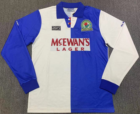 Blackburn Rovers 94-96 Home Long Sleeve Shirt