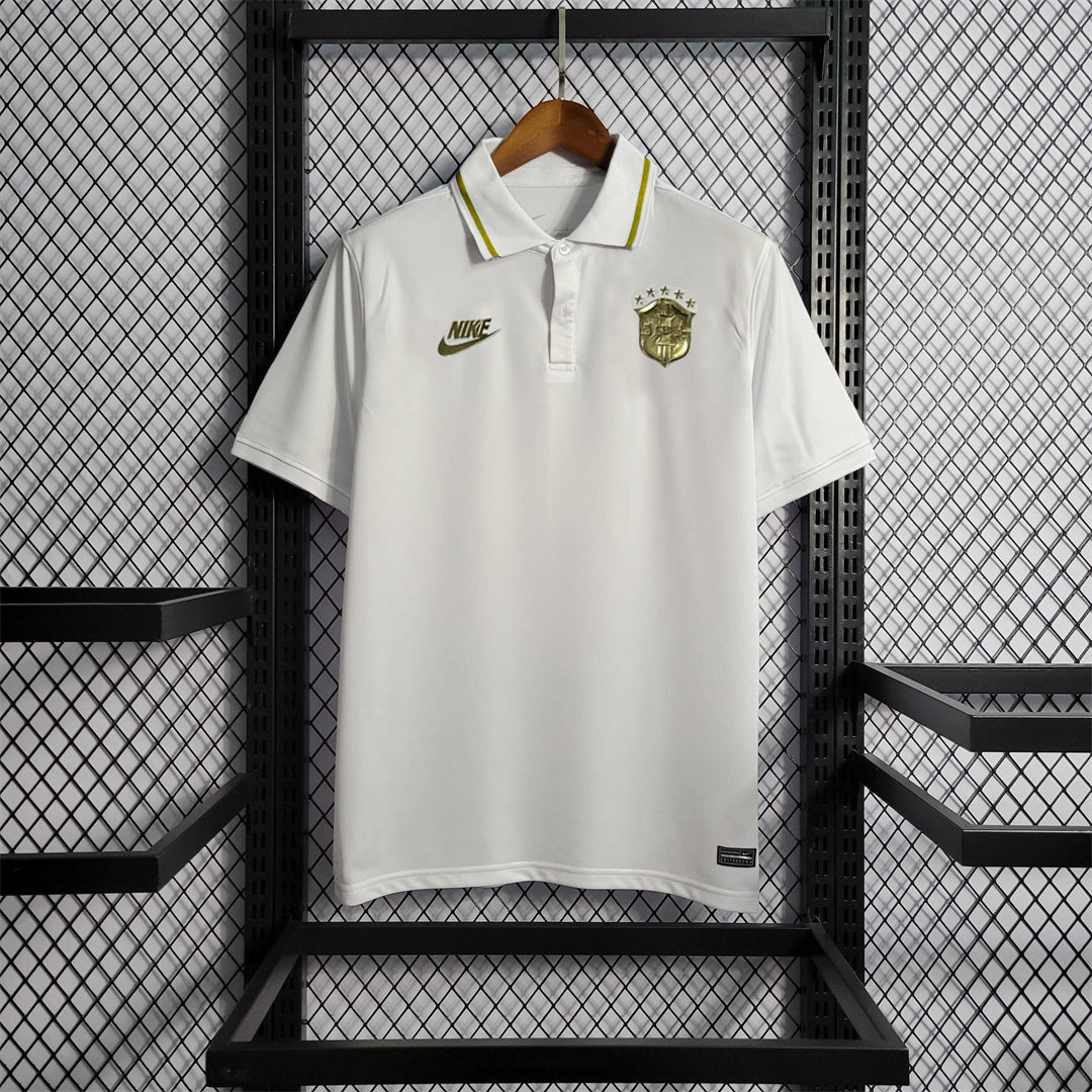 Brazil Polo Shirt White