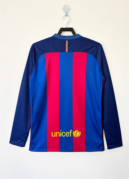 FC Barcelona 16-17 Home Long Sleeve Shirt