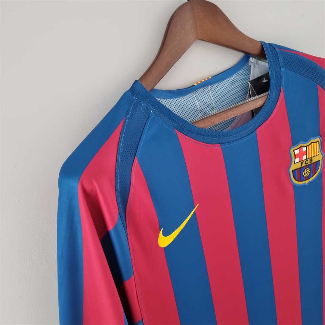 FC Barcelona 05-06 Home Long Sleeve Shirt