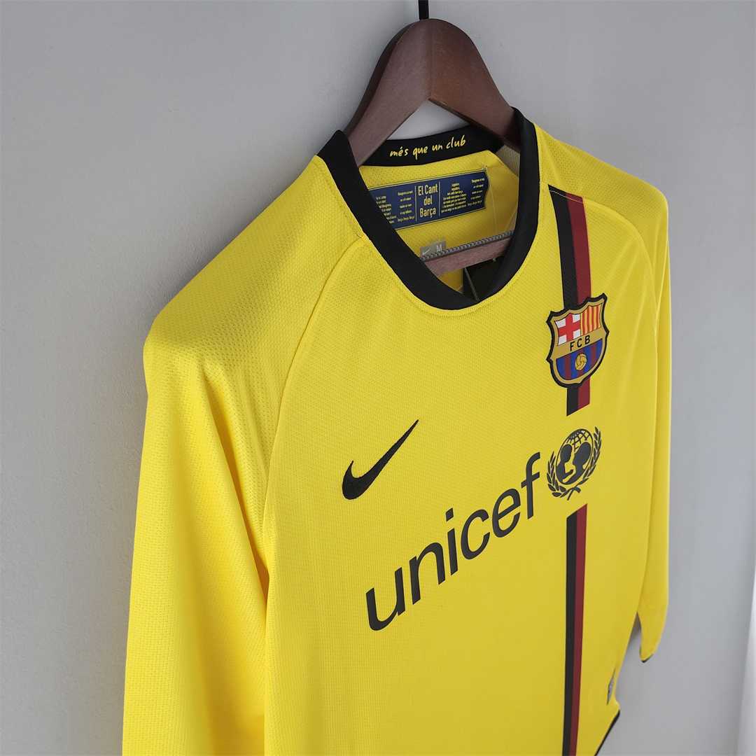 FC Barcelona 08-09 Away Long Sleeve Shirt