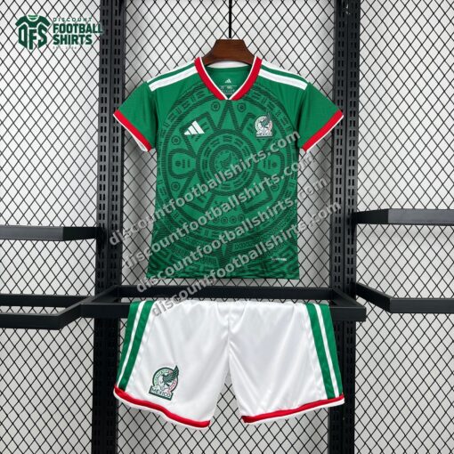 2026 Mexico Home World Cup Football Jersey Kids Size