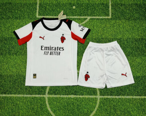 2025/2026 AC Milan Away Football Shirt Kids Size