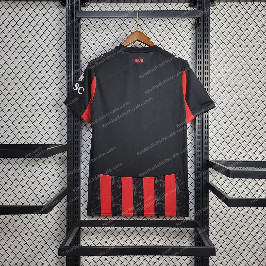 2025/2026 AC Milan Home Football Shirt - Detail 1