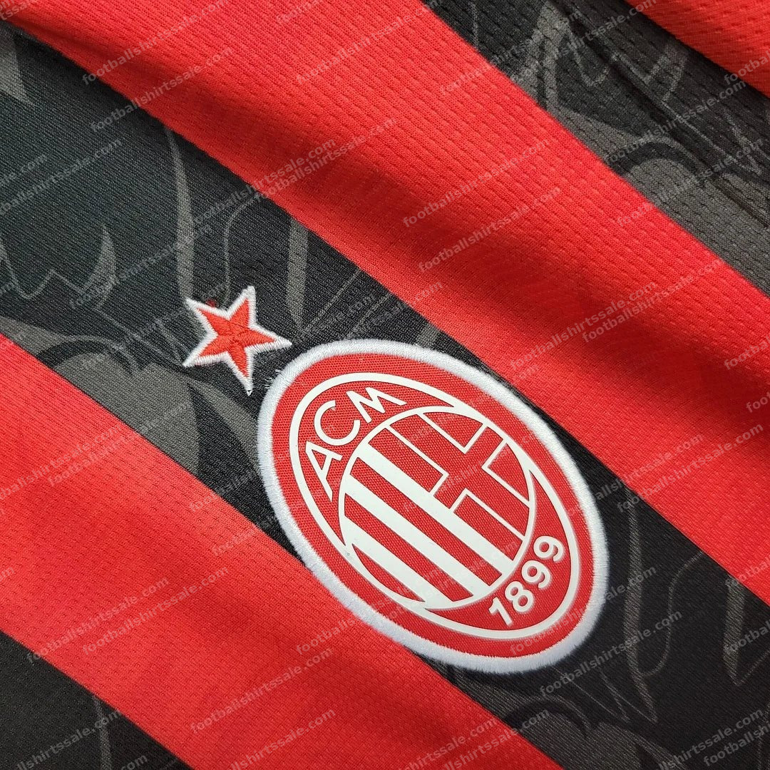 2025/2026 AC Milan Home Football Shirt - Detail 3