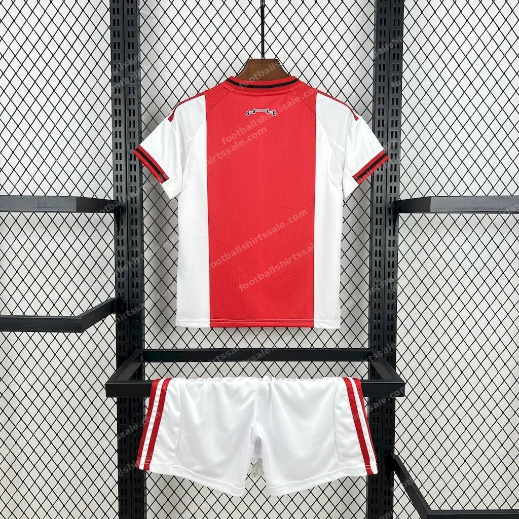 2025/2026 Ajax Home Football Shirt Kids Size - Detail 1
