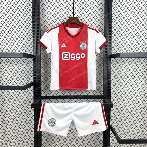 2025/2026 Ajax Home Football Shirt Kids Size