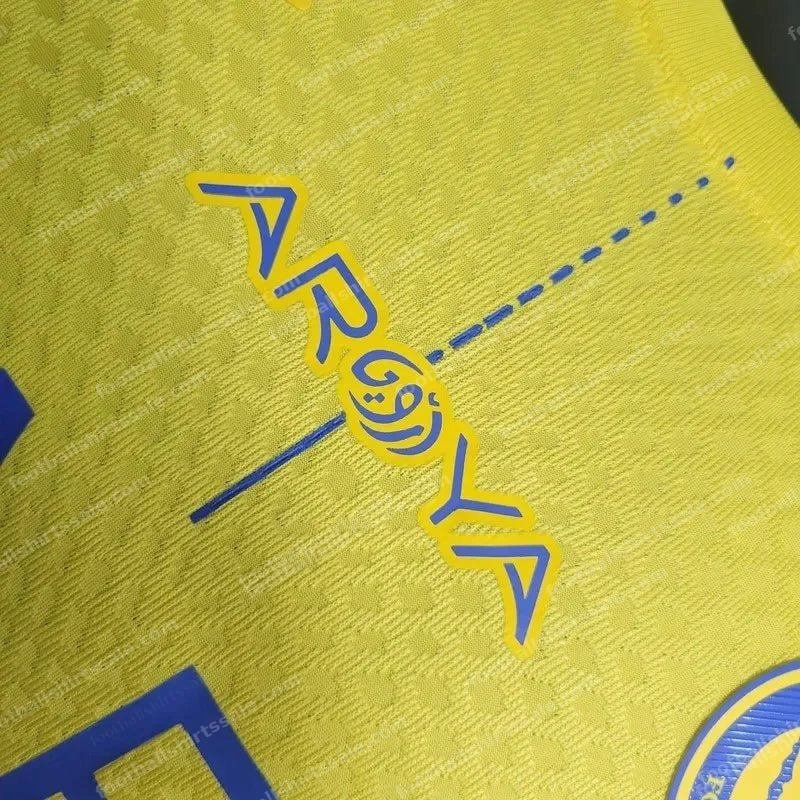 2023/2024 Al-Nassr Home Football Shirt – Player Version - Detail 4