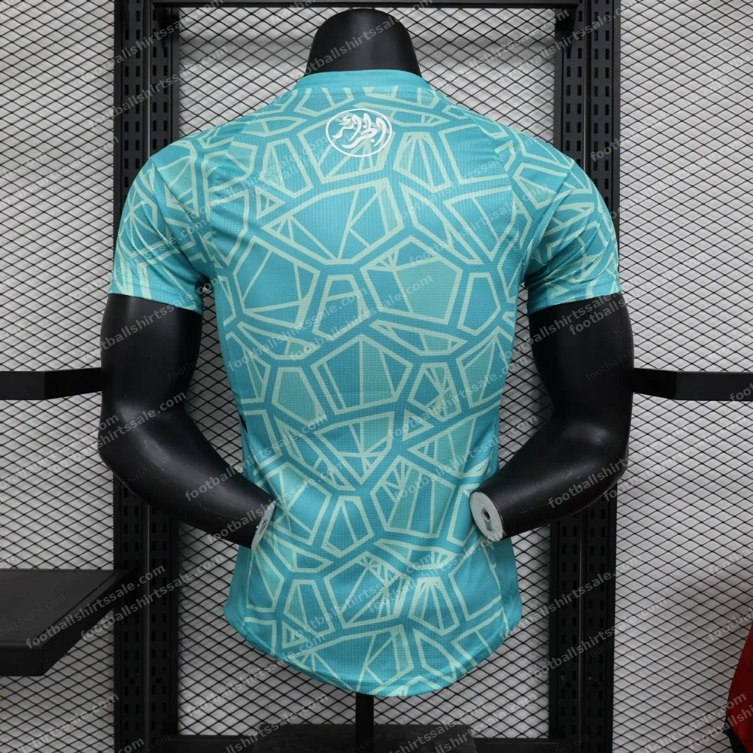 2023/2024 Algeria National Team Blue Shirt – Player Version - Detail 1