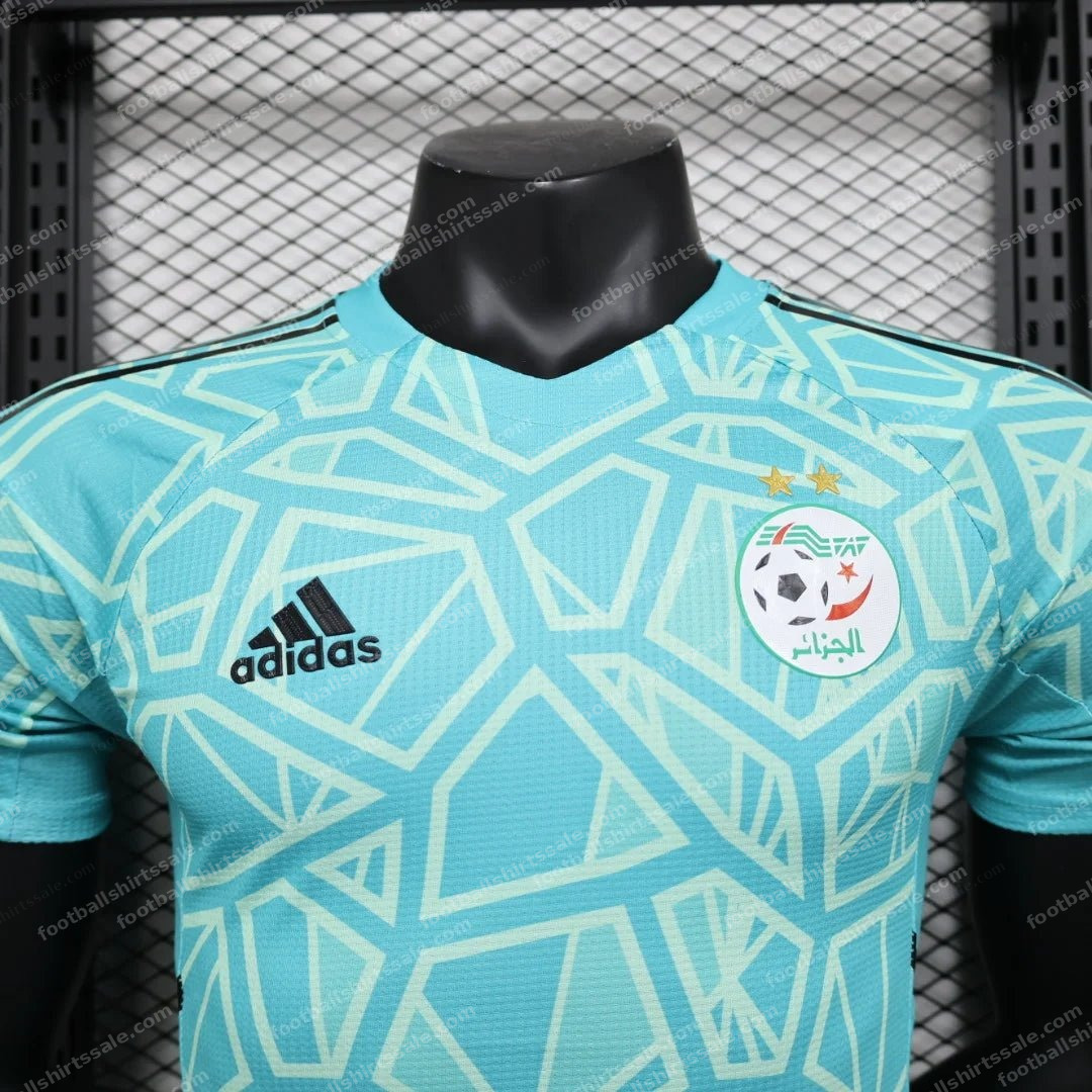 2023/2024 Algeria National Team Blue Shirt – Player Version - Detail 2