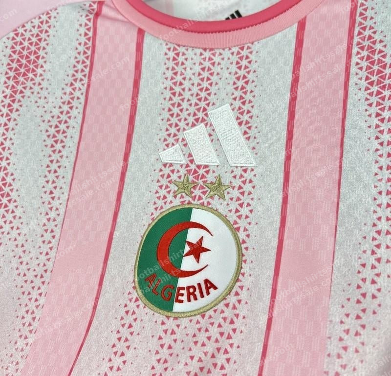 2026 Algeria World Cup Pre-Match Pink Mirage Jersey - Detail 2