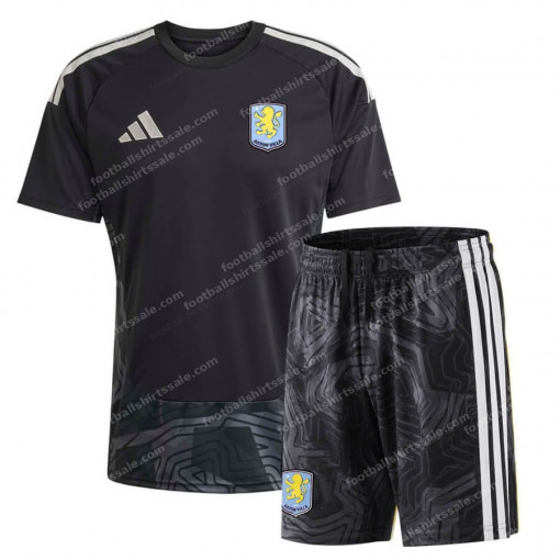 Aston Villa Kids Goalkeeper Kit 26/27 – Black