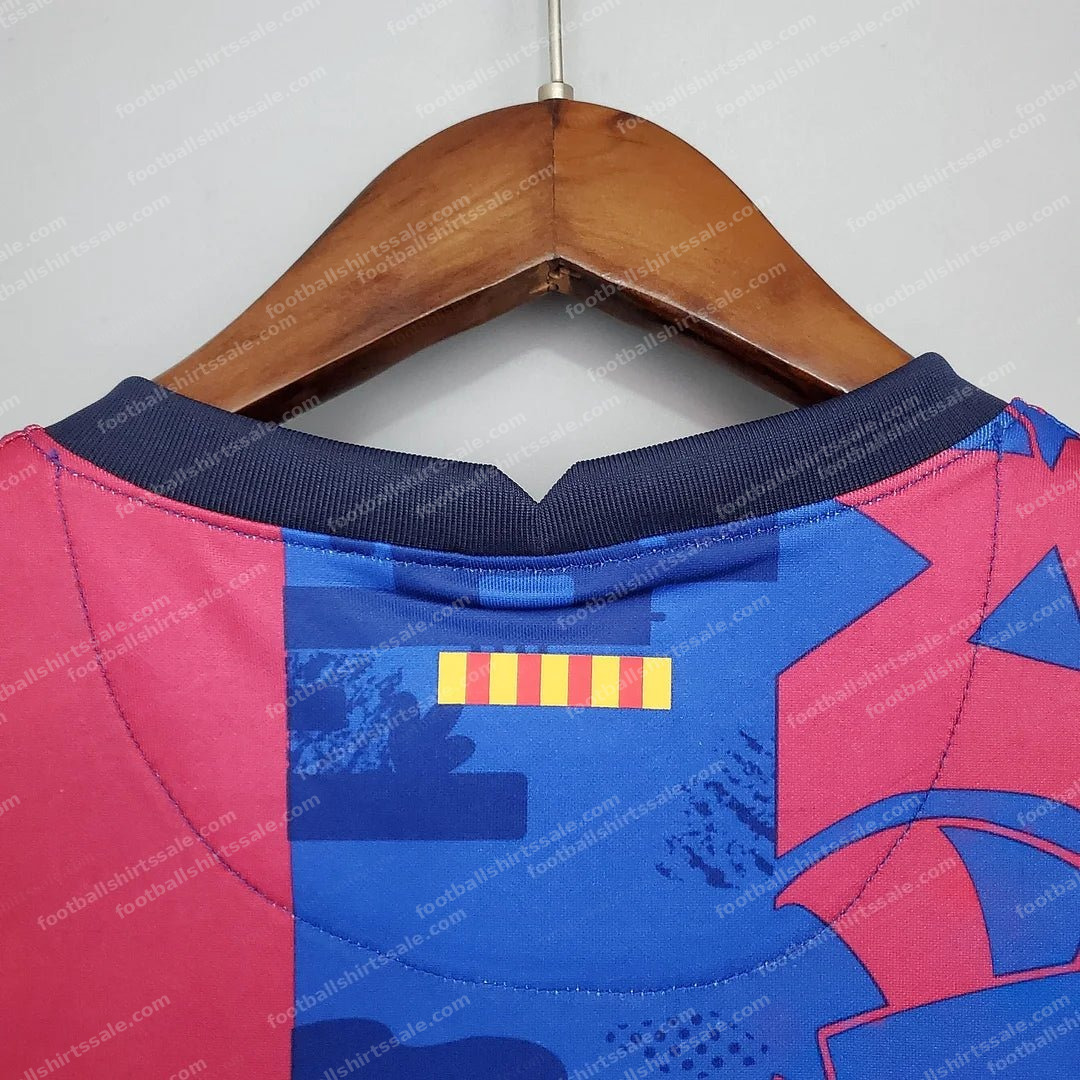 Barcelona Football Shirt 2021 / 2022 Retro 1:1 Thai Quality Third Away - Detail 3