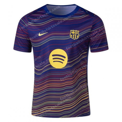 Barcelona Pre Match Training Top - Navy