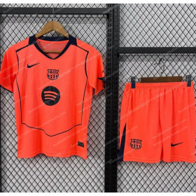 2025/2026 Barcelona Third Away Football Shirt Kids Size