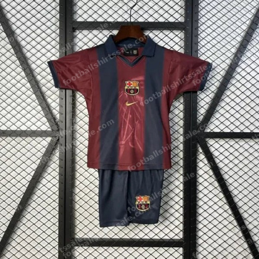 Barcelona x Travis Scott Retro 2000/01 Home Skeleton Jersey Kids Size