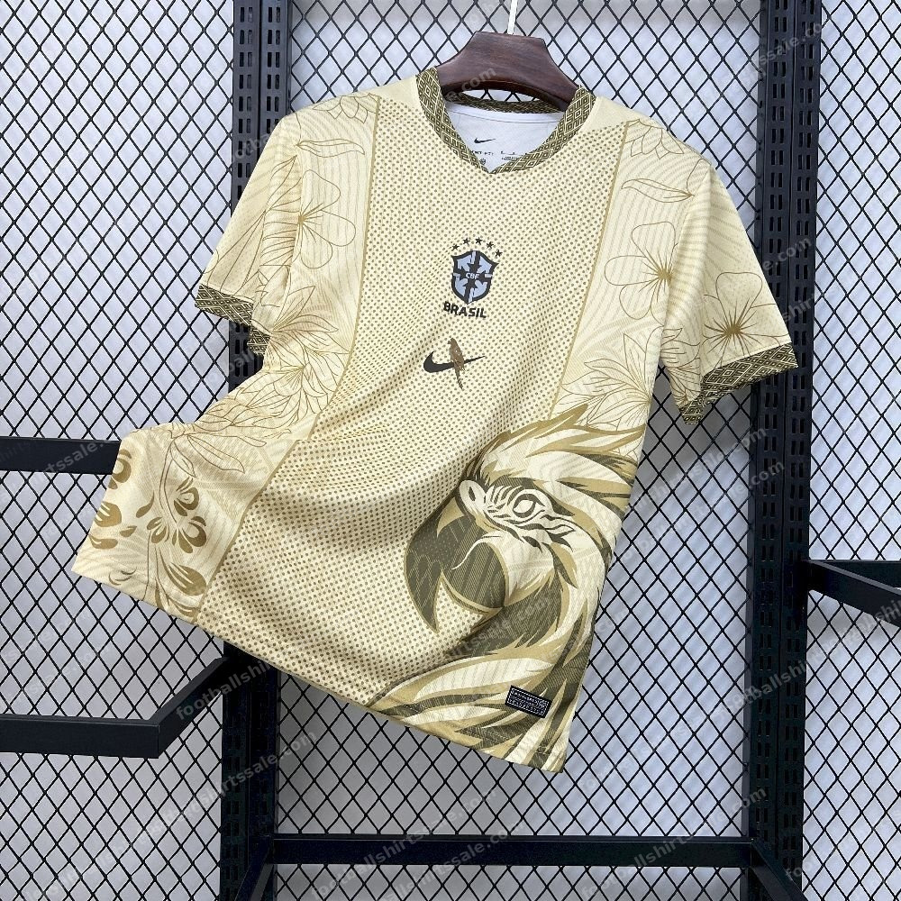 2026 Brazil Arara Aurora Gold Special Edition Football Shirt