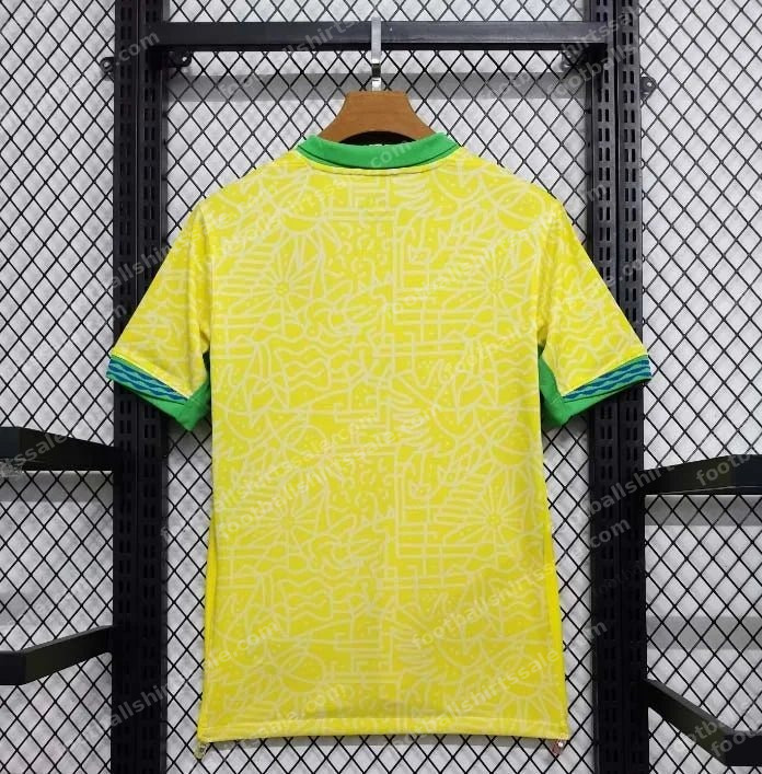 2024 Brazil Home Soccer Jersey - Detail 1