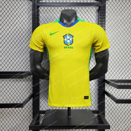 2025 Brazil Home Soccer Jersey - Player Version