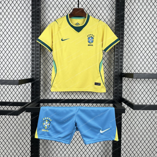 2026 Brazil Home World Cup Football Shirt Kids Size
