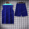 2024 Brazil pre-match training Blue Jersey+Shorts 1:1 Thai Quality - Detail 1