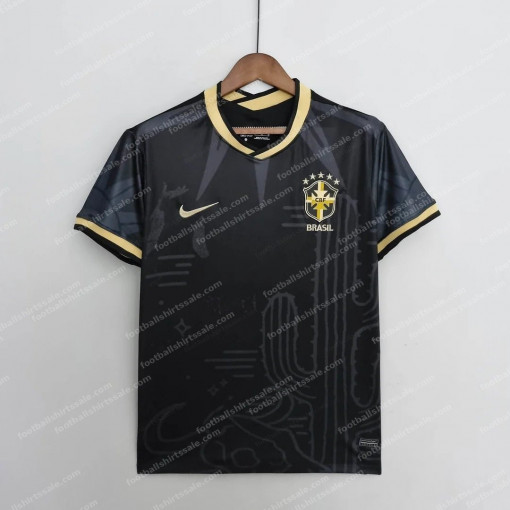 2022 Brazil Special Edition Black Soccer Jersey