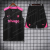 2024/2025 Chelsea Pre-match Training Black Jersey+Shorts 1:1 Thai Quality