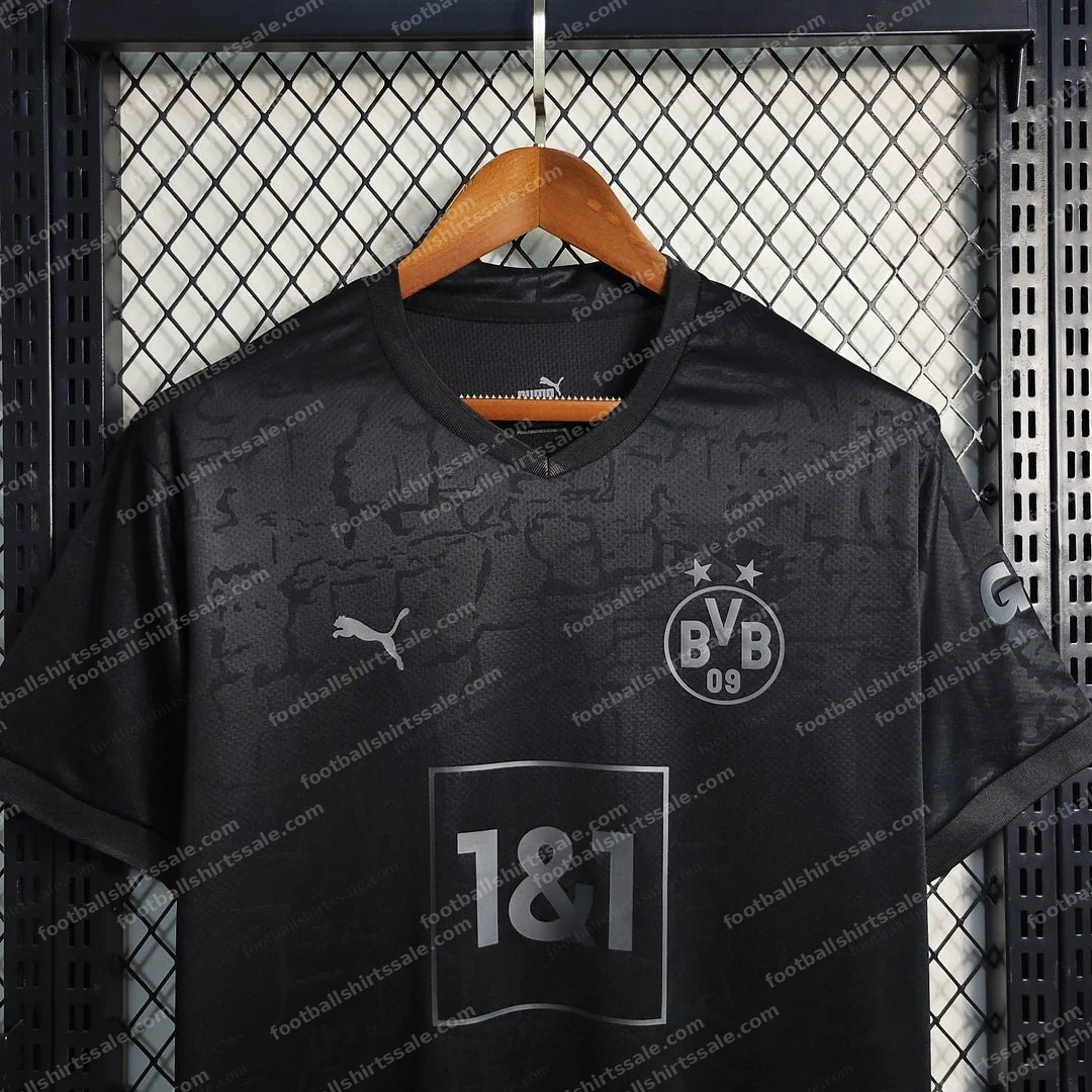 2023 Dortmund Blackout Special Edition Football Shirt - Detail 3