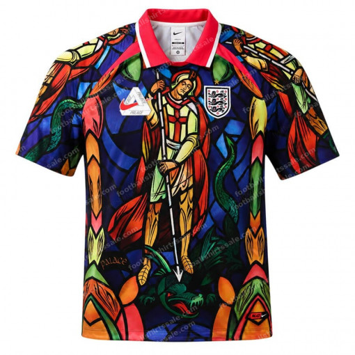 England X Palace Football Shirt - Crimson Red