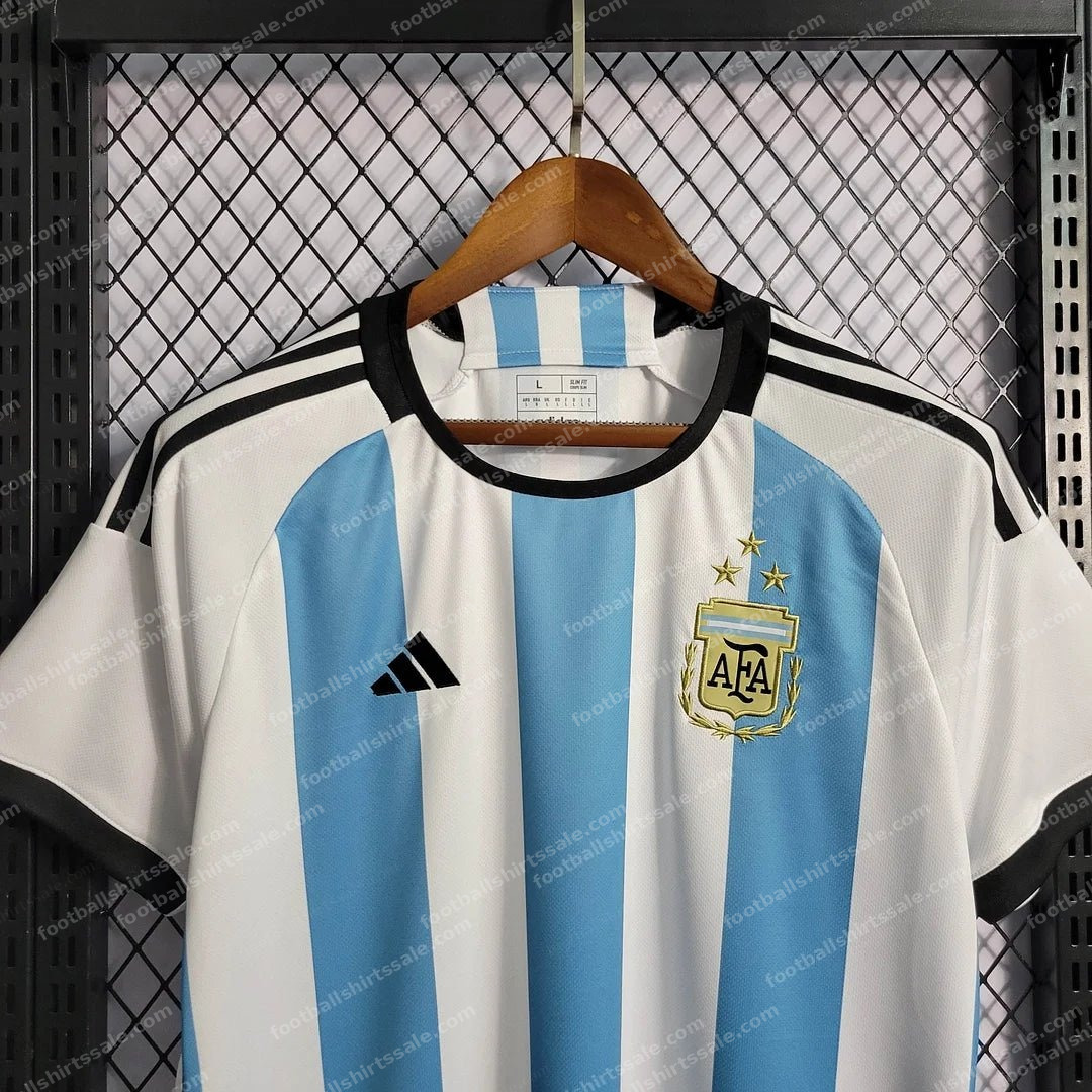 2022 FIFA World Cup Argentina National Team Jersey Home - Detail 3