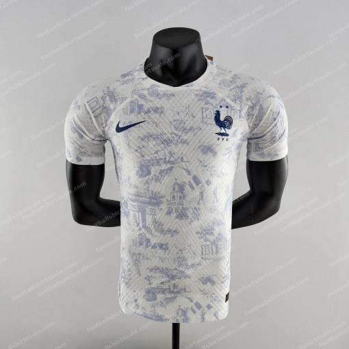 2022 FIFA World Cup France Away Football Shirt White - Player Version