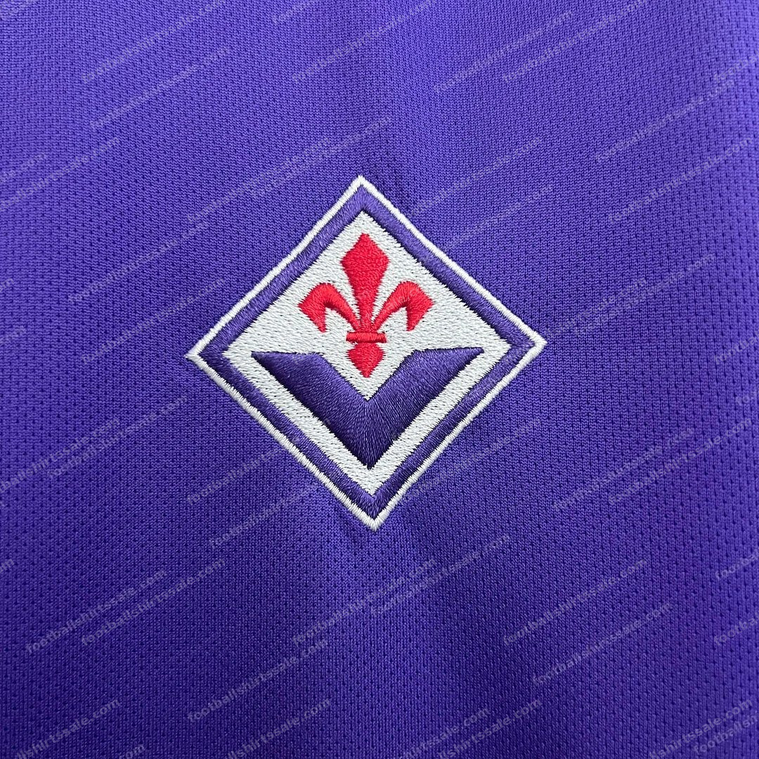 2025/2026 Fiorentina Home Football Shirt - Detail 4